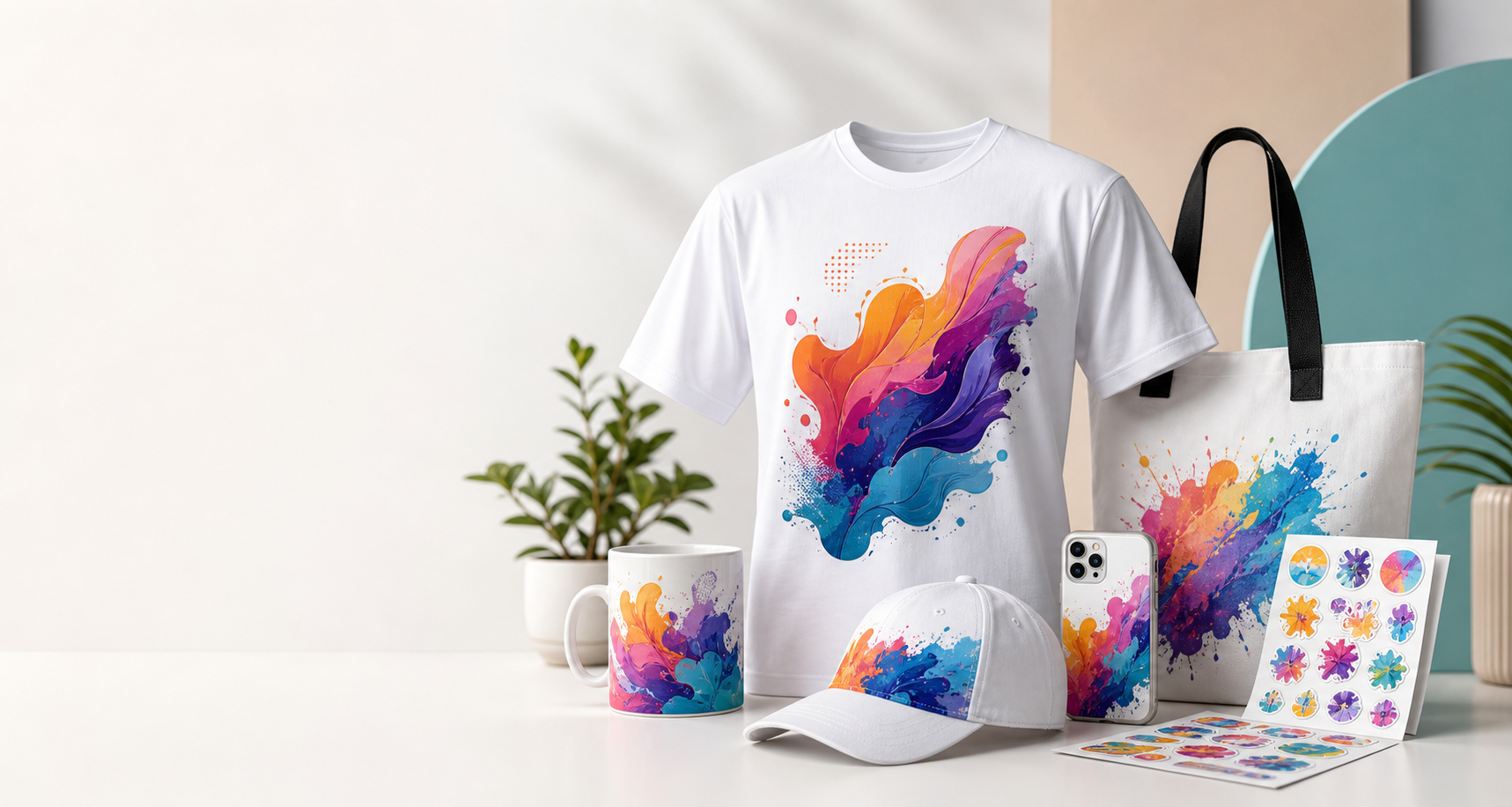 Productos personalizados de Sublima Print: camiseta, taza, bolso, gorra y stickers